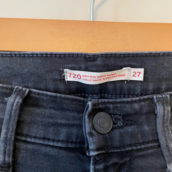 Levi’s 720 High Rise Super Skinny Jeans - Size 27 - Picture 5 of 6